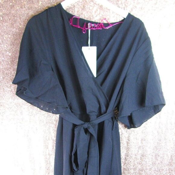 NWT BloomChic black belted dress - Picture 4 of 13